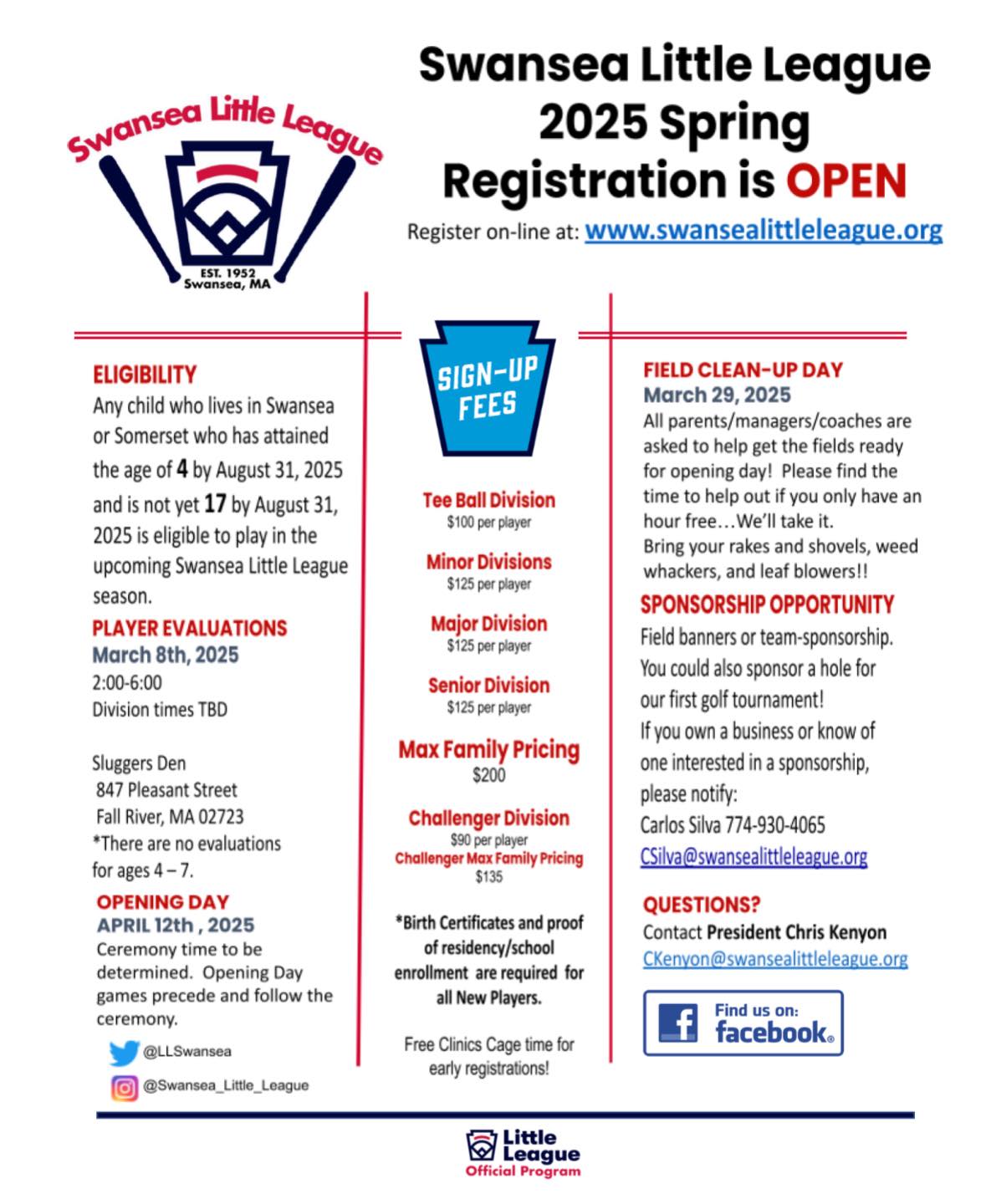 2025 Registration Flier