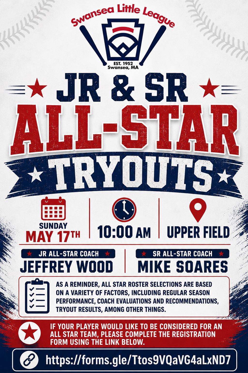 SLL 2026 Fr Sr All Star Tryouts